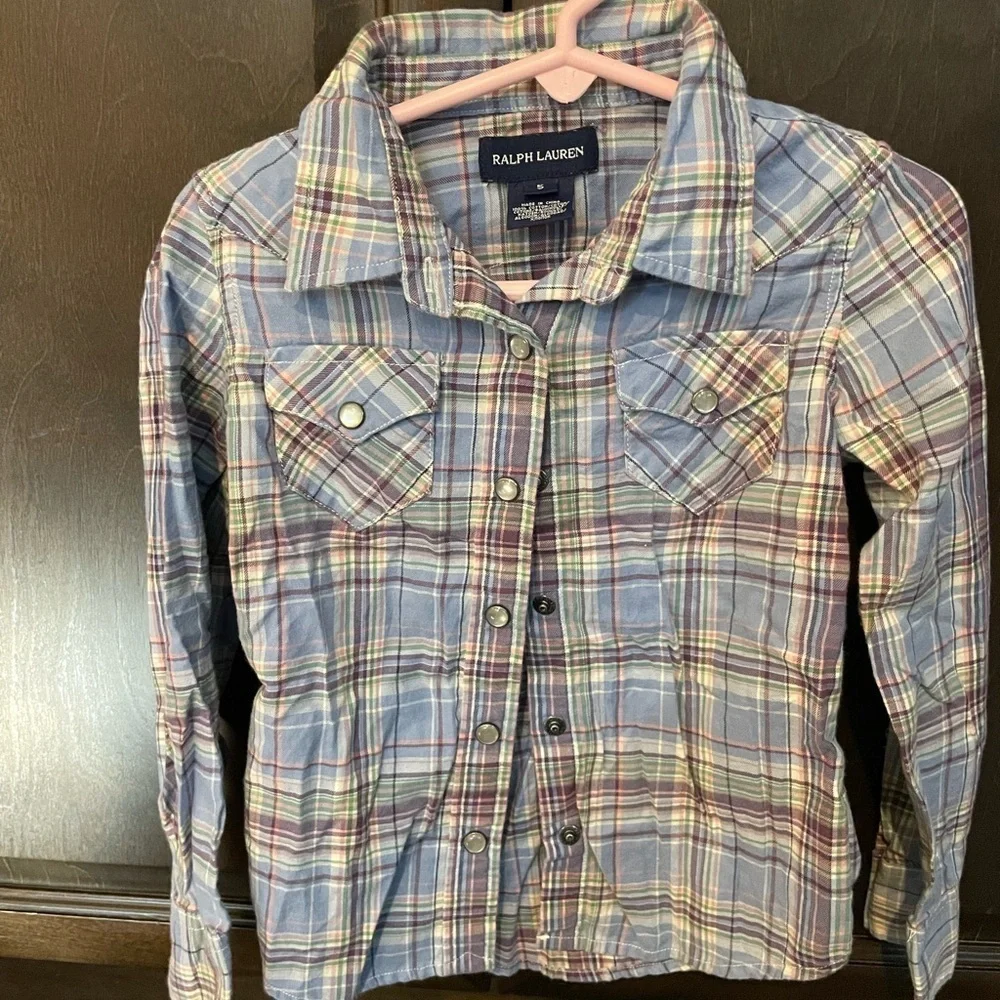 Ralph Lauren beautiful snap-down shirt - size 5 🤠